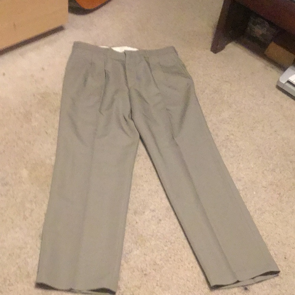 A light gray Gallery by Haggar pants for men